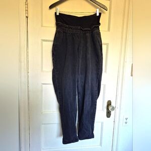 H&M Mama Maternity Jeans Papaerbag Waist Size Small Cotton